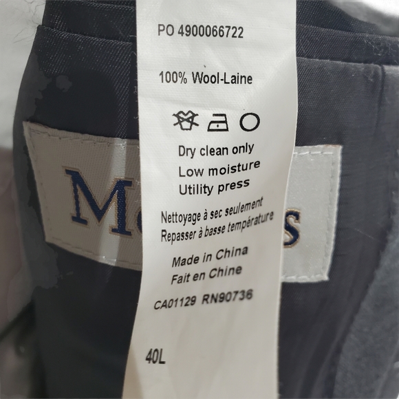 Calvin Klein Grey Wool Suit Men's 40 Long x 35 - Picture 5 of 8